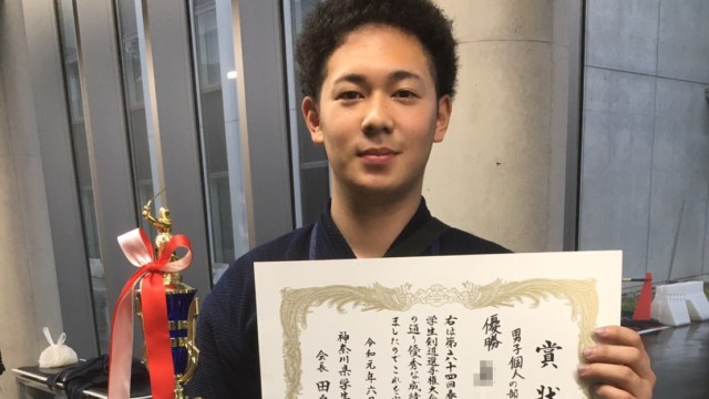 第64回春季神奈川県学生剣道大会個人戦でRくんが見事優勝しました！