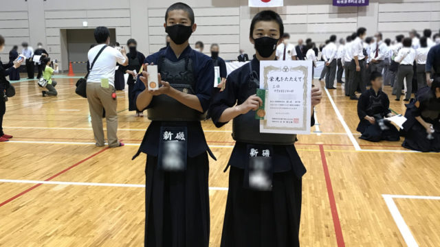 第68回相模原市民剣道選手権大会中学生の部で中2男子Kくんが3位＆Dくんが敢闘賞獲得！