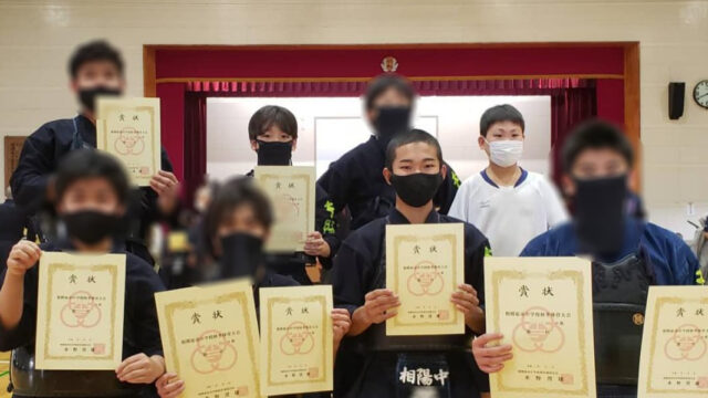 相模原市秋季大会 男子団体戦でDくんとAくん（相陽中）が準優勝しました！！