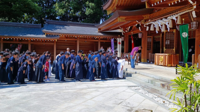 4年ぶりに開催された亀ヶ池八幡宮例大祭の奉納試合に参加させて頂きました